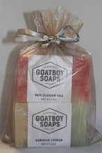 Load image into Gallery viewer, Two Bar Gift Set w. Wooden Soap Dish
